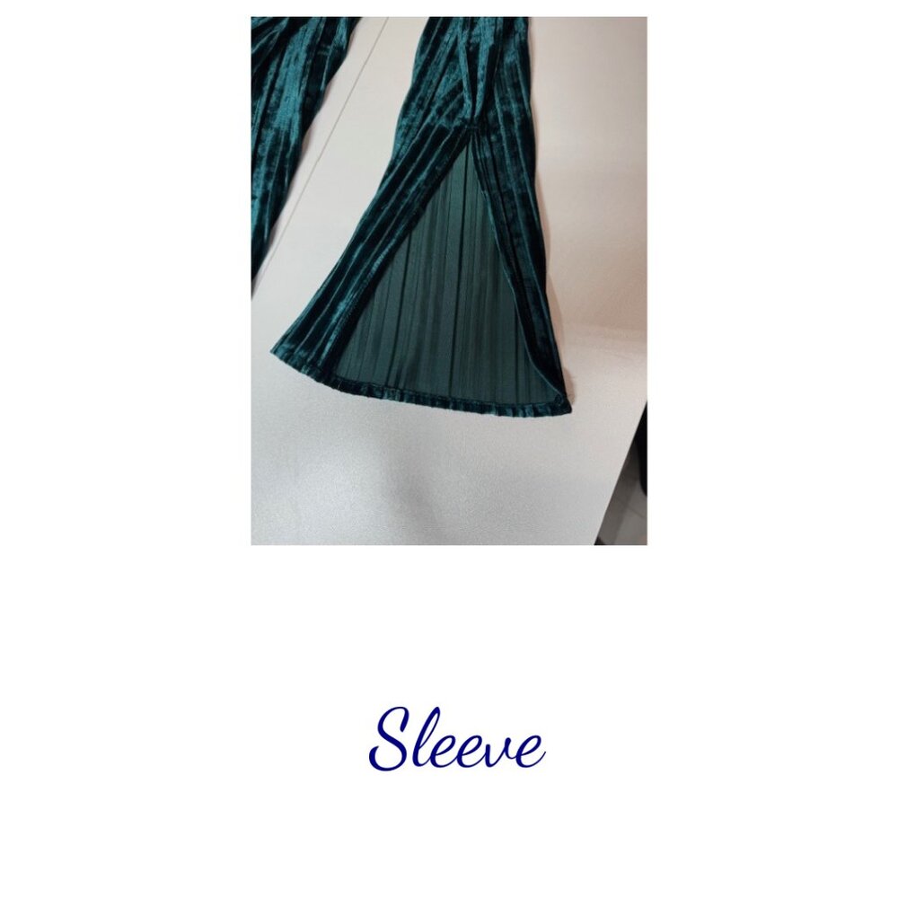 Nicole Miller Studio Women’s Emerald Green Velvet Dress 14 NWT - Picture 7 of 7